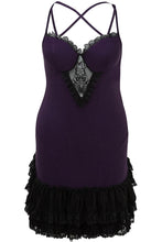 Load image into Gallery viewer, Vivienne Bustle Dress [PLUM] [PLUS]
